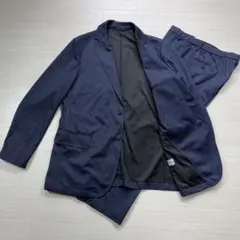 極美品 ゼロプレッシャースーツ 大きい XL 洗える ストレッチ ネイビー