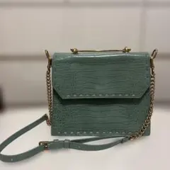 CHARLES & KEITH クロコダイル調 ショルダーバッグ