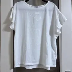 【未使用】[any FAM]レディース 半袖トップス フリル袖 〈L？〉