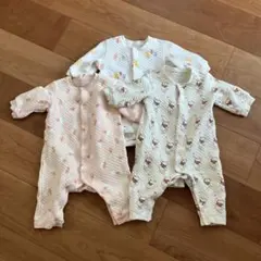 ユニクロ ✴︎ キルト ✴︎ カバーオール ✴︎ ロンパース ✴︎ 70