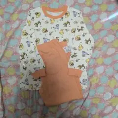 ユニクロ　プーさん パジャマ 110cm オレンジ