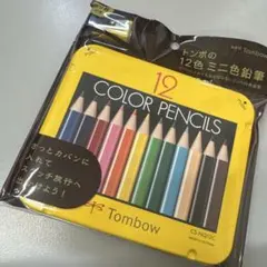 Tombow トンボ 12色 ミニ色鉛筆 削り器付きのサムネイル