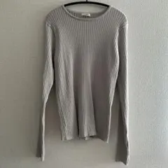 GLACIER M リブニット長袖トップス