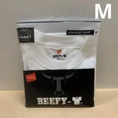 ヘインズ] ビーフィー 半袖 丸首ポケット付きTシャツ H5190 M 白