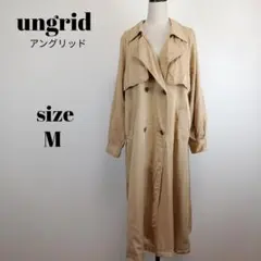 【a2132】ungrid アングリッド トレンチコート M 薄手 ベージュ