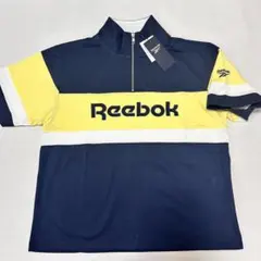 新品　定価4950円　リーボック　Reebok 半袖　ジップ　Tシャツ　L