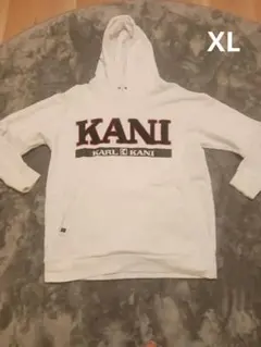 KARL KANI ホワイトパーカー XL カールカナイ