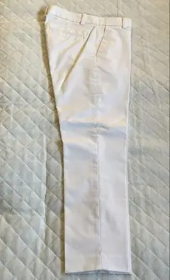 ユニクロ　クロップドパンツ　白　S