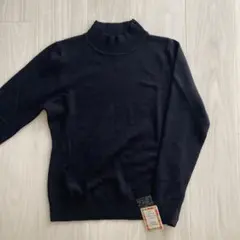 黒のアクリル長袖セーター M-L