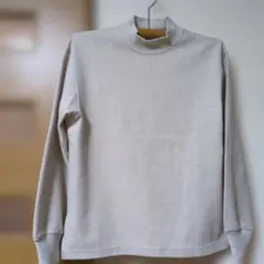 値下げ☆UNIQLO U ベージュ ハイネック トレーナー S