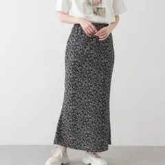 2025 センスオブプレイス　花柄　スカート　マーメイド　タイト　ロング