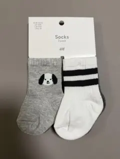 新品！H&Mベビー靴下 EUR10/12(新生児用)
