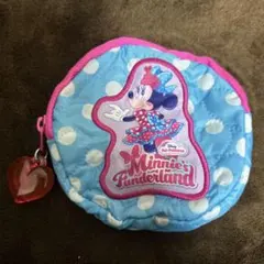 ディズニー ミニー ファンダーランド カプセルトイ ポーチ パルパルーザ　ブルー