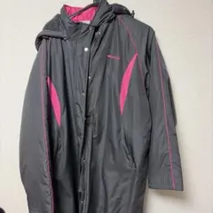 Kaepa. フード付きベンチコート グレー/ピンク