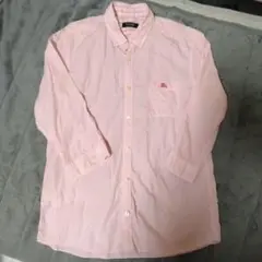 BURBERRY BLACK LABEL ピンクチェックシャツ