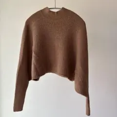 Acne アルパカ ドルマンスリーブニットセーター　キャメルのサムネイル