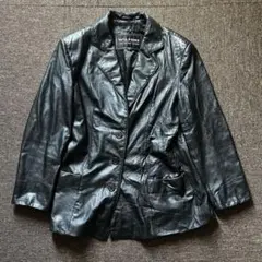 WILSONS 本革 レザージャケット バイカー 黒 90s vintageのサムネイル