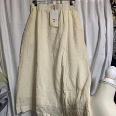 値下★新品タグ付★￼dgyクリーム色ロングスカート