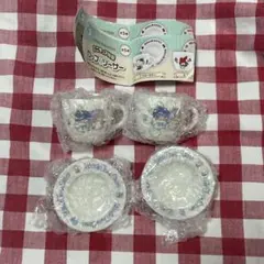 サンリオ　キキララ　ガチャ　ミニチュア陶器　カップ&ソーサー　最終お値下げ