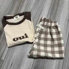 【値下げ】onu Tシャツ　アオスタ　Aosta チェックズボンセット