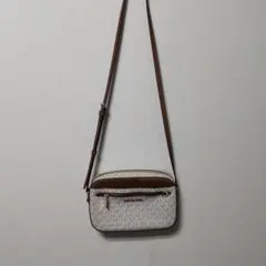 美品　MICHAEL KORS ショルダーバッグ ホワイト/ブラウン