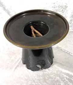 池坊 御玄猪 花押 唐金製 おげんちょ 華道 いけばな 薄端 花器 生け花 花のサムネイル