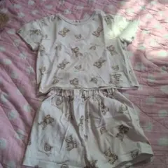 クマ柄Tシャツとショートパンツセット 100cm