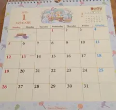 ダッフィーとフレンズ 2025年 壁掛けカレンダー