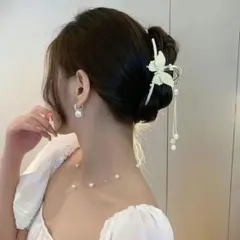 漢服　入学式　卒業式　髪飾　ヘアクリップ 髪留め　ヘアアクセサリー　ヘアピン
