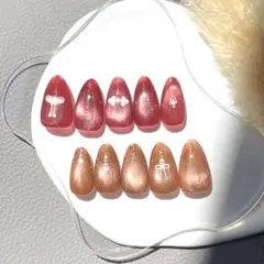 【サイズ選択無料】【即時購入OK】マグネット 飾り紐モチーフ ネイルチップ