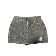 レオパードスカート、デニムスカート