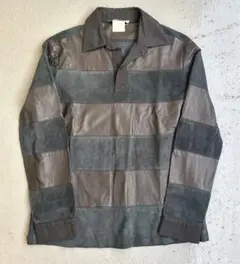 ruffo research leather polo shirt