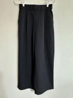HK WORKS LONDON ストライプ柄 カジュアルパンツ ブラックのサムネイル