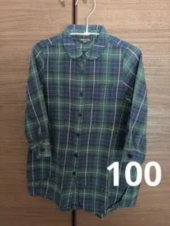COMME CA ISM チェック柄ワンピース 100A