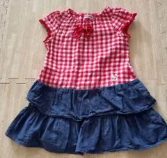 ただいまSALE中⭐︎ MIKI HOUSE ギンガムチェック ワンピース 100