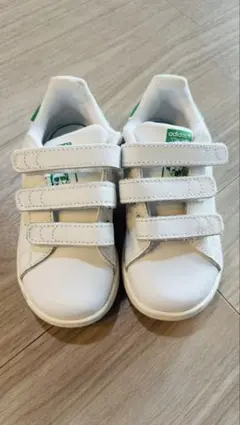 adidas キッズ スニーカー ホワイト ベルクロ