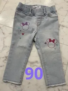 baby GAP ディズニー　ミニー　デニムパンツ　90cm