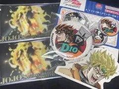 ジョジョの奇妙な冒険 ディオブランドー カード2枚 缶バッジ ステッカー