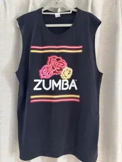 ZUMBA ノースリーブTシャツ ブラック　M/L