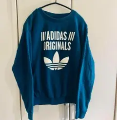 adidas アディダス パーカー 薄手 ブルー レア アディダスオリジナル