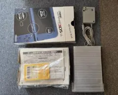 【Newニンテンドー3DSLL メタリックブルー】本体+箱、説明書等