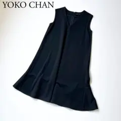 美品　YOKO CHAN ヨーコチャン　ドレス　ブラック　フレアワンピース 36