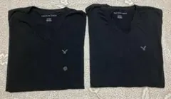 American Eagle Vネック Tシャツ ブラック XS 2枚セットのサムネイル