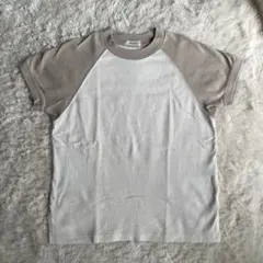 niko and... ラグランスリーブ Tシャツ アイボリー/ベージュ　配色のサムネイル