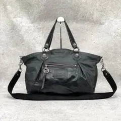 Coach Poppy Alexandra Satchel BLK 2WAY
