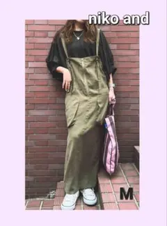 niko and　テロテロミリタリーポケワンピース　カーキー M