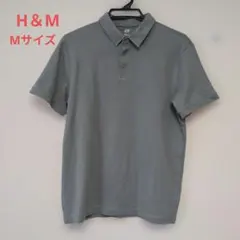 【中古品】H&M メンズ ポロシャツグリーン COOLMAX 半袖Mのサムネイル