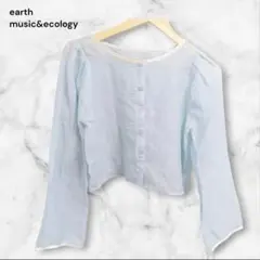 earth music&ecology 水色 長袖シャツ