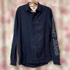 TOMMY JEANS ネイビー 長袖シャツ S