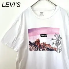 【LEVI’S】リーバイス 半袖 Tシャツ ロゴ プリント 白 ユニセックス 夏